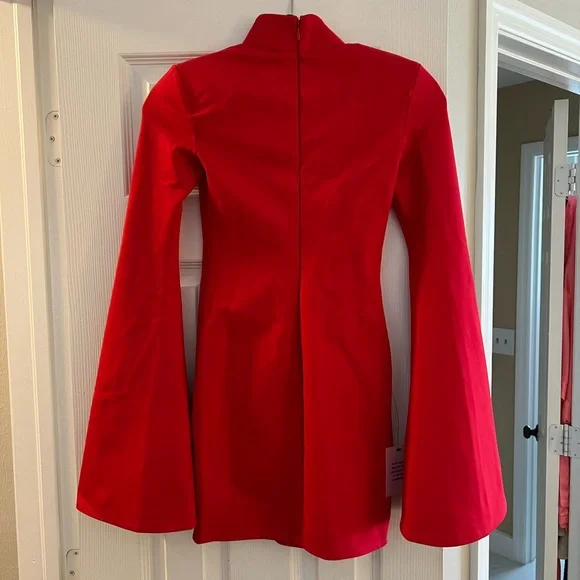 Michael Costello x REVOLVE Mr. Gibson Mini Dress in Red - XS - Picture 7 of 7
